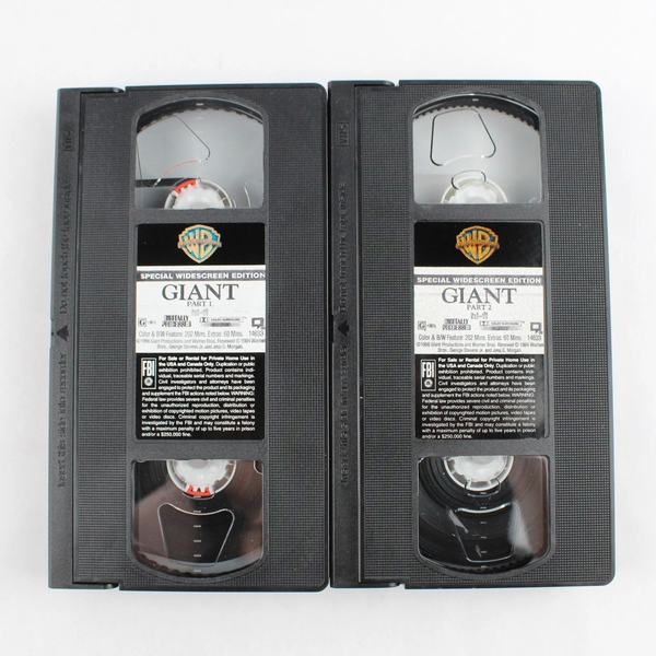 Giant VHS 2 Tape Set 1956 Family Classic, 1996 Special Widescreen Edition
