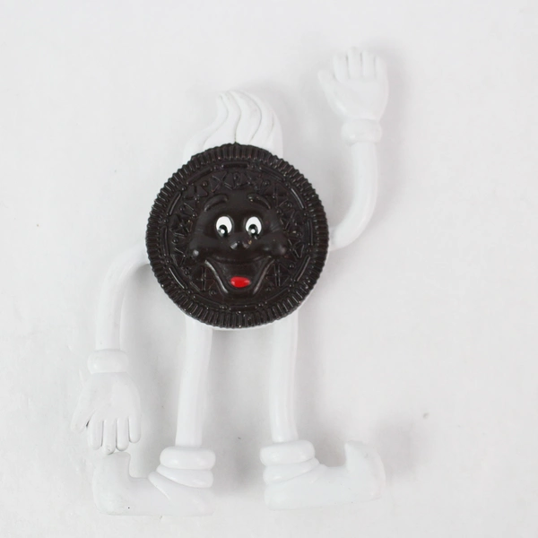 Lot of 4 Vintage Bendable Bendy Figures Scarecrow Bunny Cat Oreo Cookie