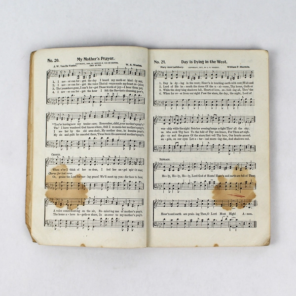 Antique Hymnal Winona Hymns From The Westminster Press 1906 Soft Cover