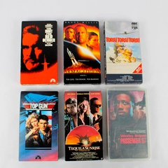Lot of 6 Action Adventure Thriller War Sci-Fi Films on VHS Armageddon Top Gun