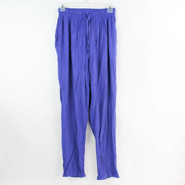 Alfred Dunner Purple Lounge Pants Women's Size 10 Casual Drawstring Pre-Owned
