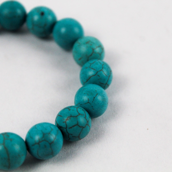 Turquoise Rhinestone Charm Stretch Bracelet Women's Fashion Boho Jewelry