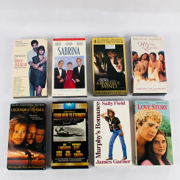 Lot of Romance Comedy Drama Films on VHS Sabrina A Beautiful Mind Love Story