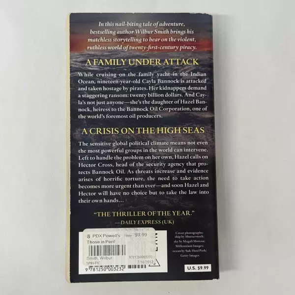 Those in Peril by Wilbur Smith 2012 Mass Market