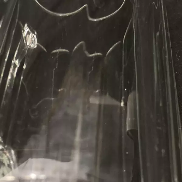 Vintage Ribbed Clear Glass Pitcher with Ice Lip 8.5" Elegant Serveware