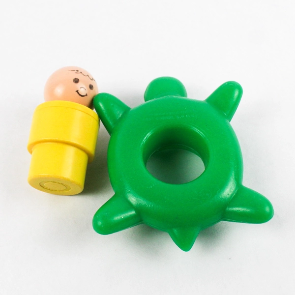 Vintage 1974 Fisher Price Turtle And Rider Toy