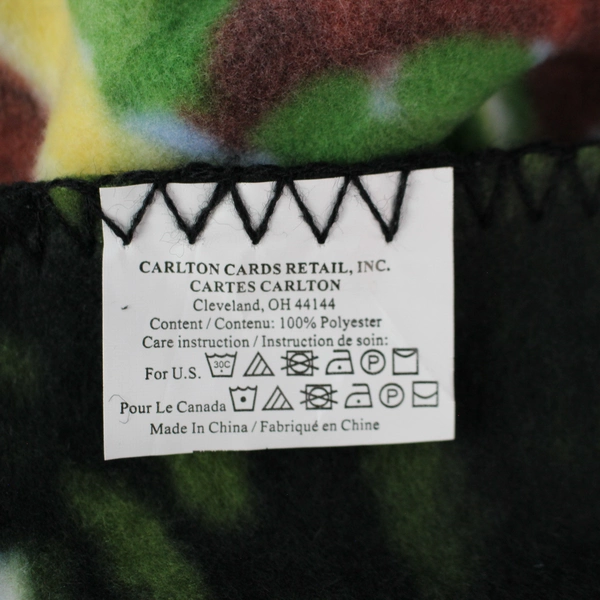 Carlton Cards Christmas Snowman Holiday Fleece Throw Blanket 51" x 59"