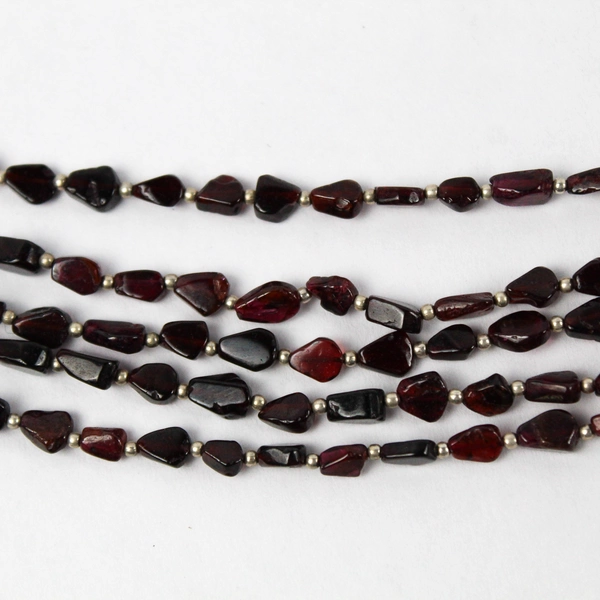Brown Beaded Necklace Multi Strand Layered Costume Jewelry
