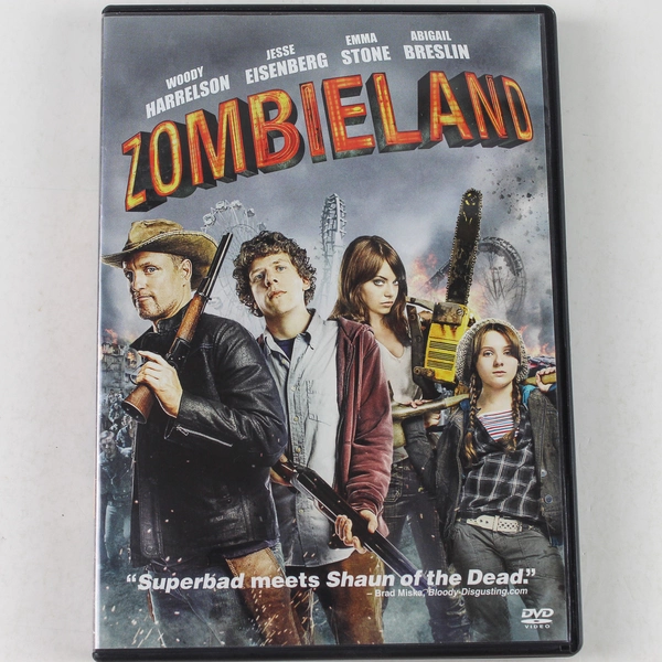 Zombieland 2009 DVD Columbia Pictures - Good Condition, Untested