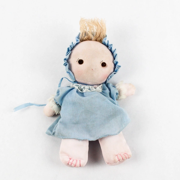 Vintage Handmade Kamar Cloth Baby Girl Doll 9 Inch