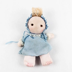 Vintage Handmade Kamar Cloth Baby Girl Doll 9 Inch