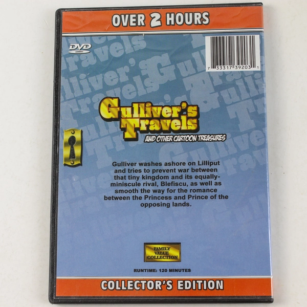 Gulliver's Travels & Other Cartoon Treasures DVD - Good Condition, Untested