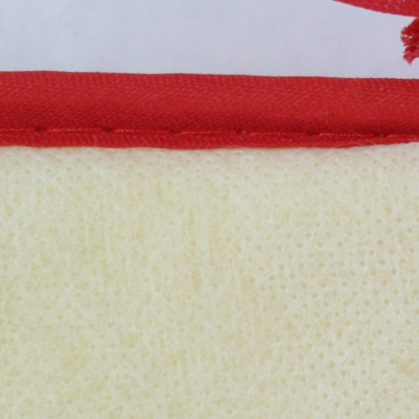 Unbranded Poinsettia Pattern Christmas Holiday Seat Cushion With Ties