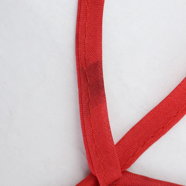 Unbranded Poinsettia Pattern Christmas Holiday Seat Cushion With Ties