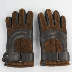 Jacob Ash Brown Split Cowhide Gloves for Ladies, Size M, Good Condition