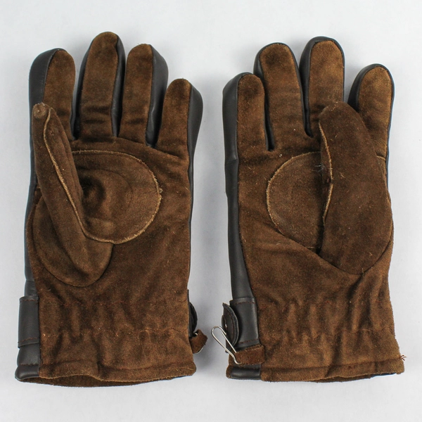 Jacob Ash Brown Split Cowhide Gloves for Ladies, Size M, Good Condition