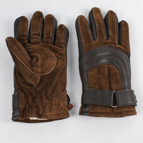 Jacob Ash Brown Split Cowhide Gloves for Ladies, Size M, Good Condition