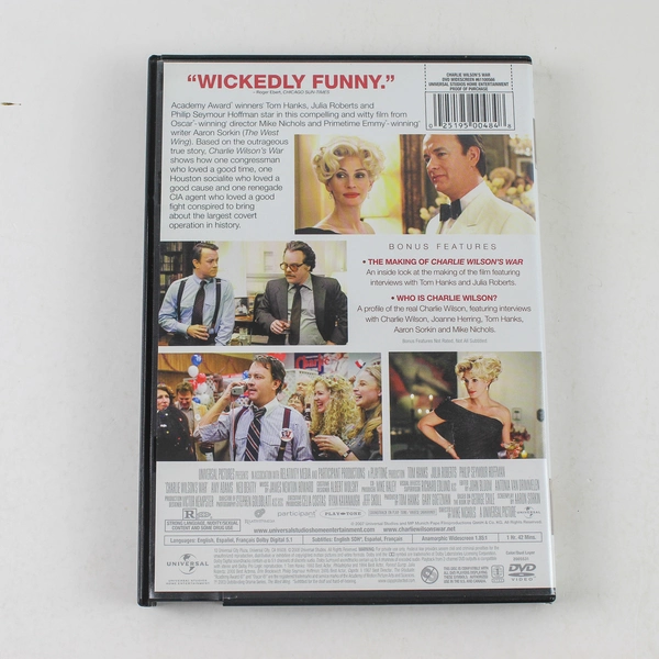 Charlie Wilson's War DVD 2007 Tom Hanks Julia Roberts Pre-Owned - Good Condition