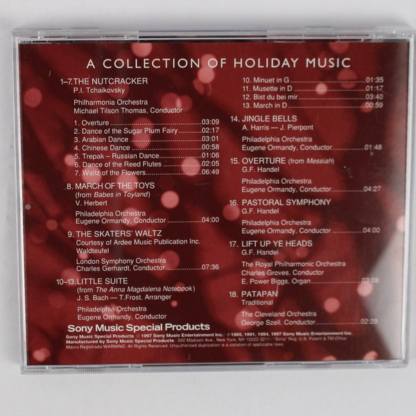 Music to Your Ears 1997 Sony Music CD A Collection Of Holiday Music 