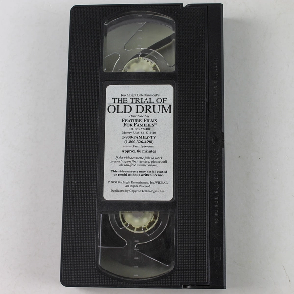 The Trial of Old Drum VHS 2000 Porchlight Vintage Film Collectible - Pre-Owned