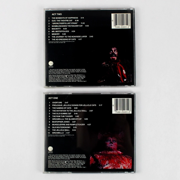 Cats Act One & Two The Original Broadway Cast Recording 2 CD Collection 1983