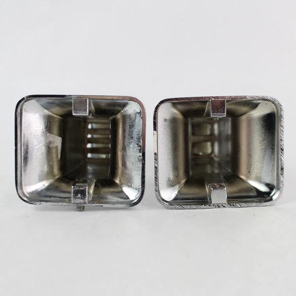 Silver-Tone Toilet Paper Holder Set Plastic Tube Bathroom Decor Hardware