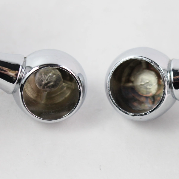 Silver-Tone Metal Towel Rod Holder Set Replacement Bathroom Hardware