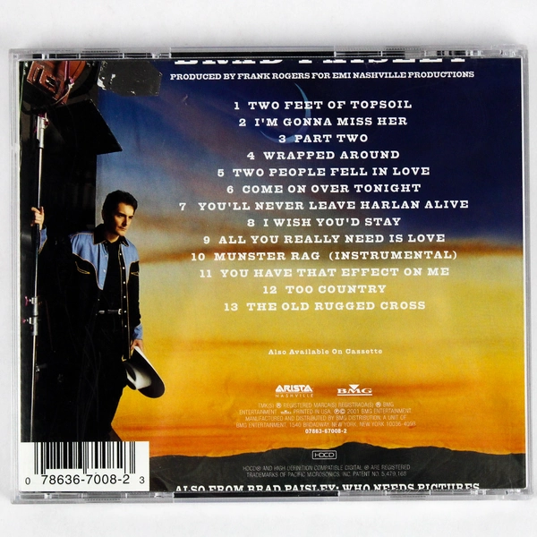 Brad Paisley Part II Music CD 2001 Arista Nashville
