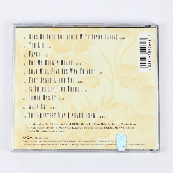 Reba Greatest Hits Volume Two Reba McEntire CD 1993 MCA Records