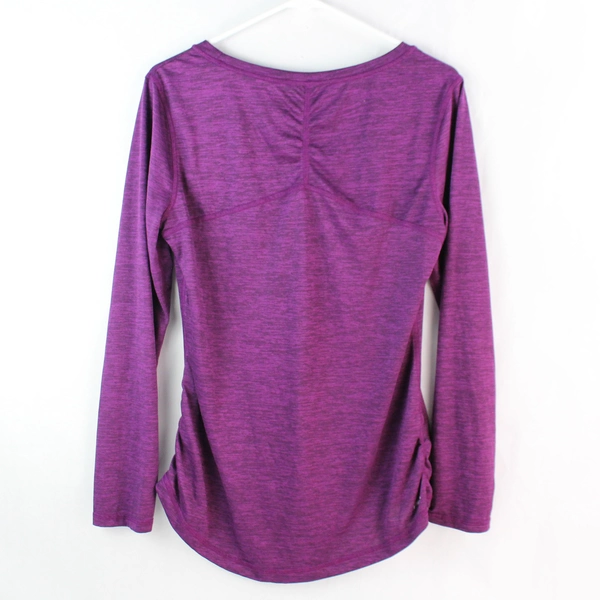 Athletic Works DriWorks Purple Long-Sleeve Activewear Shirt Women's M 8-10