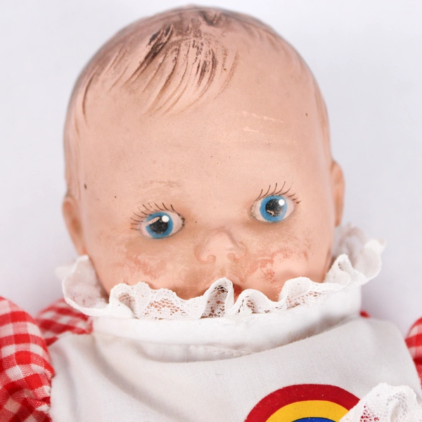 1938 Patent Sun Rubber Company Rubber Baby Doll For Parts or Repair