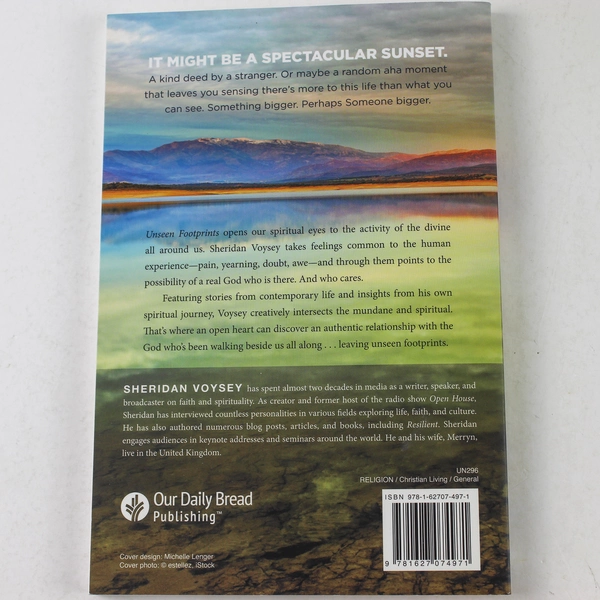 Unseen Footprints by Sheridan Voysey 2016 Paperback - Good Condition