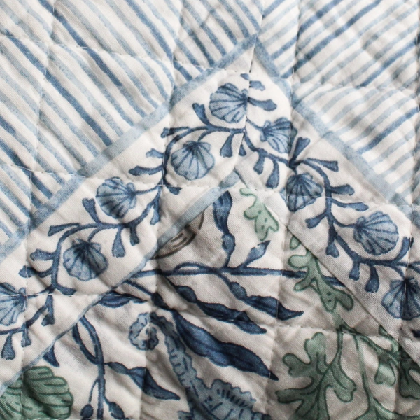 Sigrid Olsen Home Beach Themed Queen Blanket 92" x 104" DIY Fabric Flawed