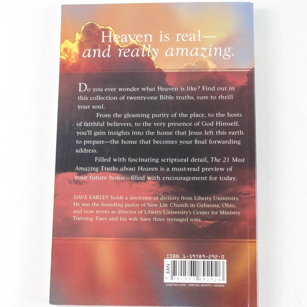 21 Most Amazing Truths About Heaven by Dave Earley 2006 Paperback Good Condition