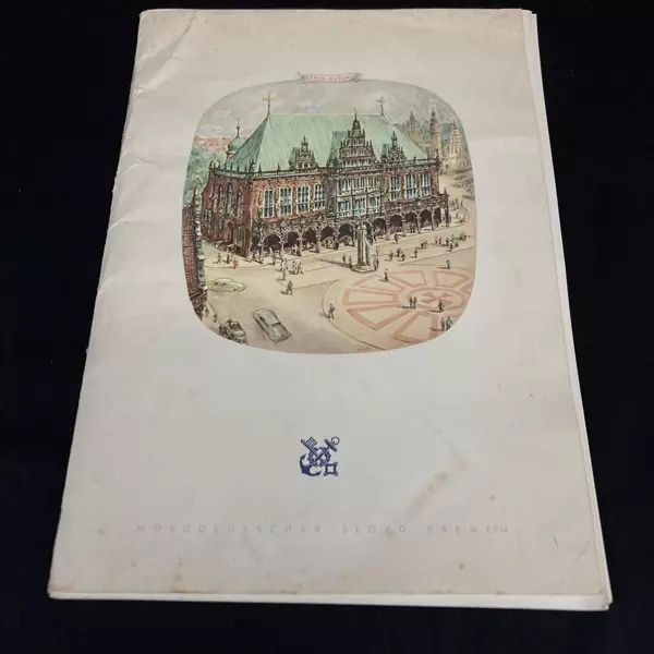 14 Norddeutscher Lloyd Bremen Ocean Liner Lunch And Dinner Menus December 1963