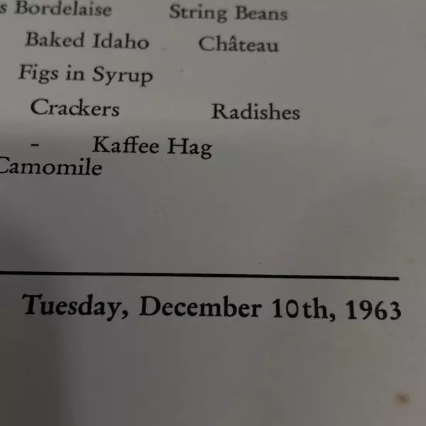 14 Norddeutscher Lloyd Bremen Ocean Liner Lunch And Dinner Menus December 1963