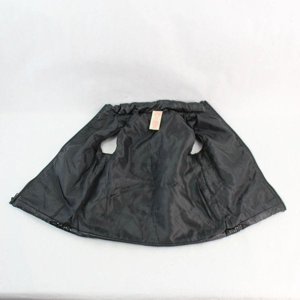 Faded Glory Black Sequin Full-Zip Puffer Vest Girls Size XS (4-5)