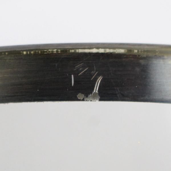 Vintage MCM Ice Bucket Smokey Gray with Silver Band