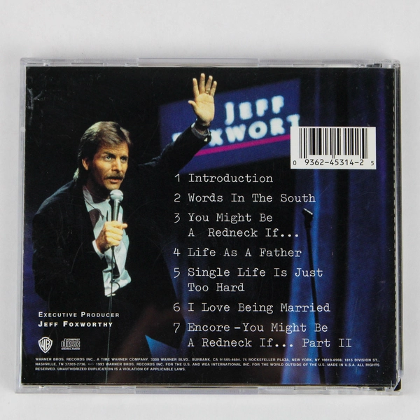 Jeff Foxworthy You Might Be A Redneck If Comedy CD 1993 Warner Bros
