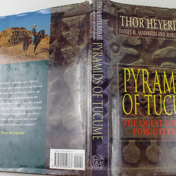 Pyramids of Tucume Hardcover Book by Heyerdahl & Sandweiss 1995 Good Condition
