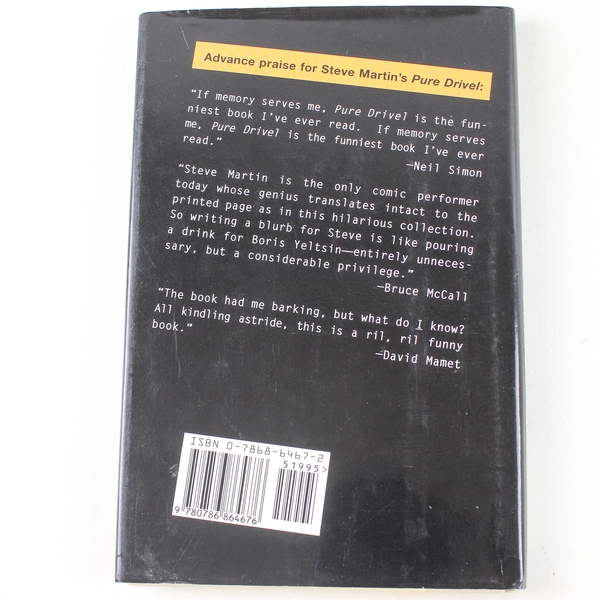 Steve Martin Pure Drivel 1998 Hardcover Humor Book - Good Condition
