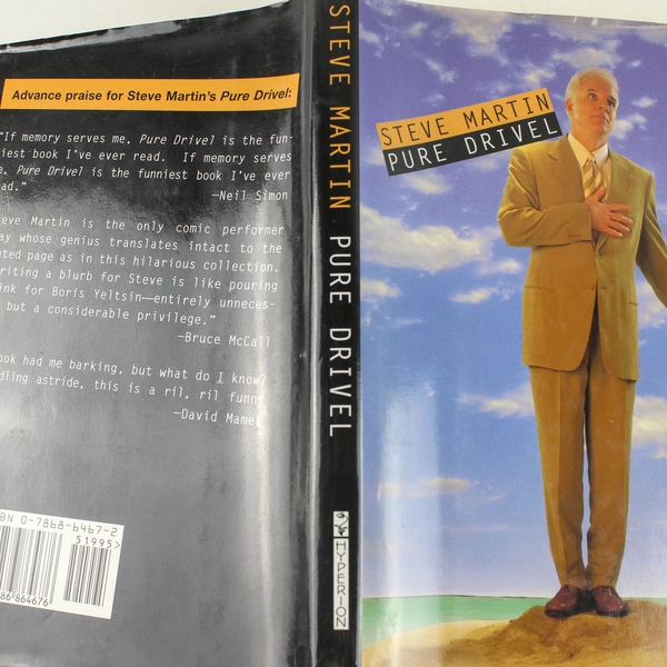 Steve Martin Pure Drivel 1998 Hardcover Humor Book - Good Condition