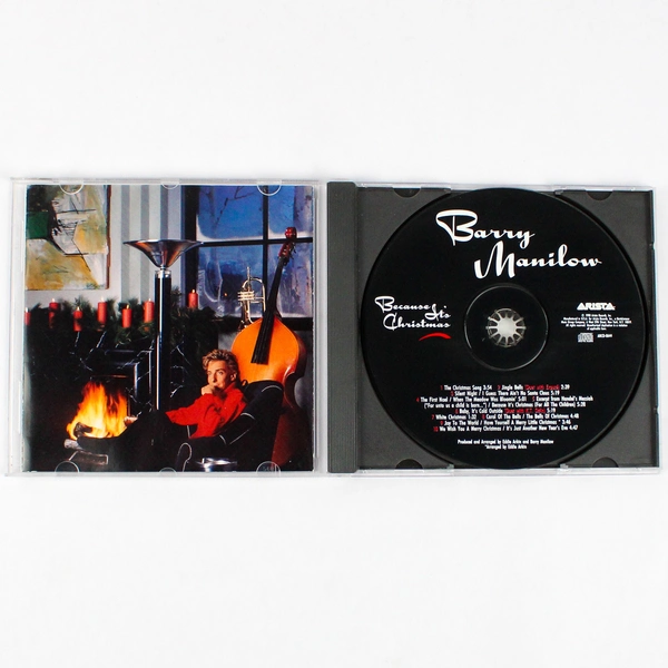 Because It's Christmas CD by Barry Manilow 1990 Arista
