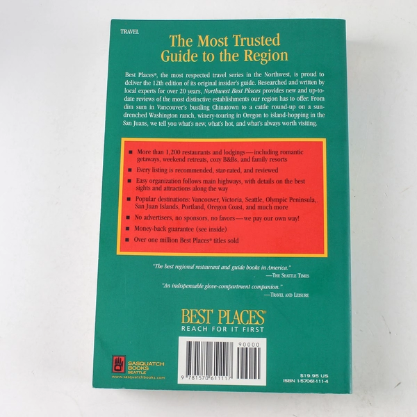 Northwest Best Places 1998 Restaurants Lodgings Touring by Stephanie Irving PB