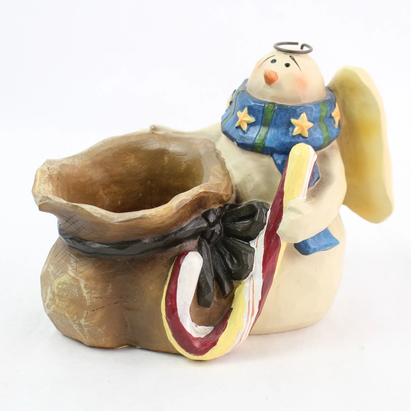 Dicksons Starlight Angels Snowman Seasonal Christmas Candle Holder