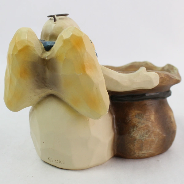 Dicksons Starlight Angels Snowman Seasonal Christmas Candle Holder