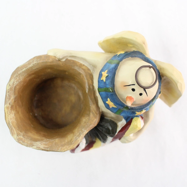 Dicksons Starlight Angels Snowman Seasonal Christmas Candle Holder