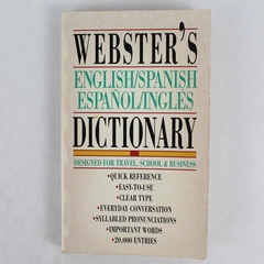 Webster's English/Spanish Dictionary 1991 Trade Paperback - Good Condition