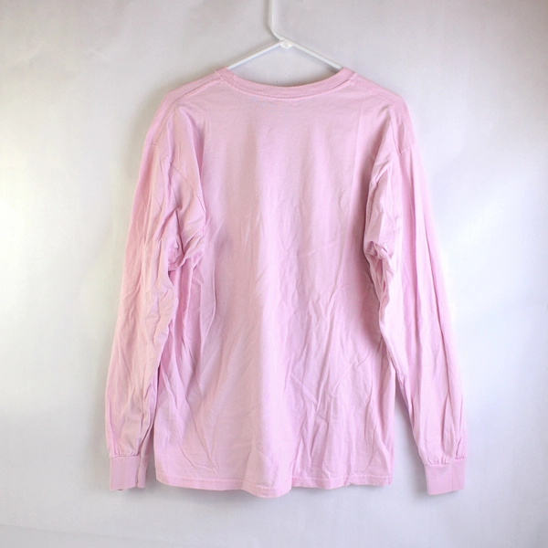 Gildan Ultra Cotton Pink Portland Oregon Long-Sleeved T-Shirt Adult Size Large