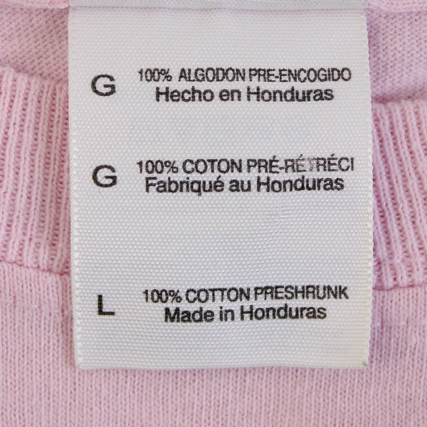 Gildan Ultra Cotton Pink Portland Oregon Long-Sleeved T-Shirt Adult Size Large